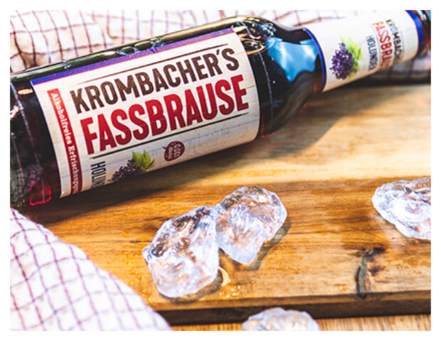 Liegende Fassbrause Holunder